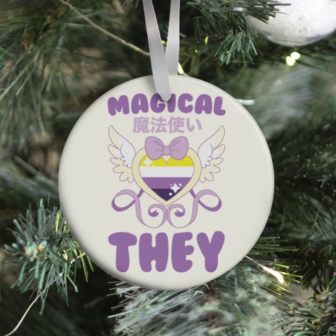 Magical They - Non-binary Pride Ornament