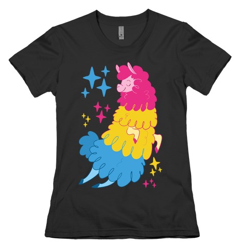 Pansexual Llama Womens T-Shirt