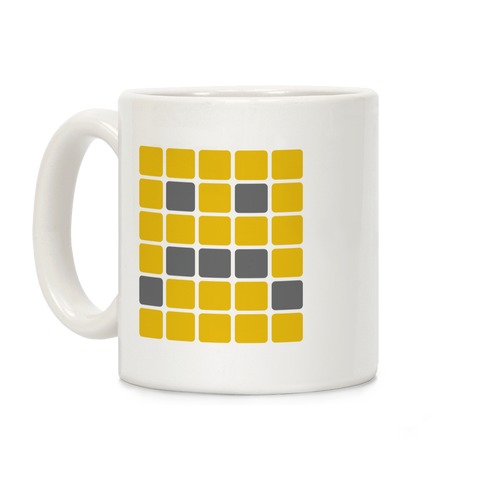 Wordle Pixel Frown Coffee Mug