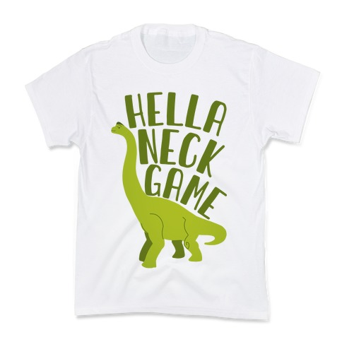 Hella Neck Game Brachiosaurus Kids T-Shirt