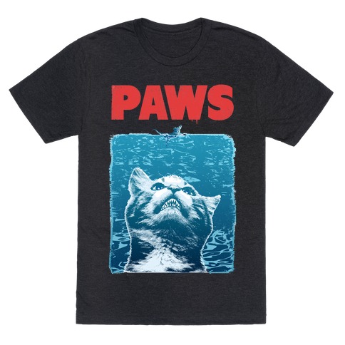 PAWS (Jaws Parody) T-Shirt