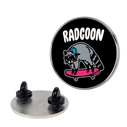 Radcoon Rad Raccoon Parody Pin