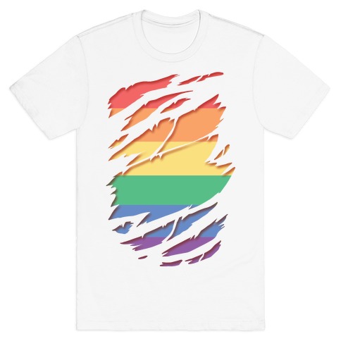 Ripped Shirt: Gay Pride T-Shirt