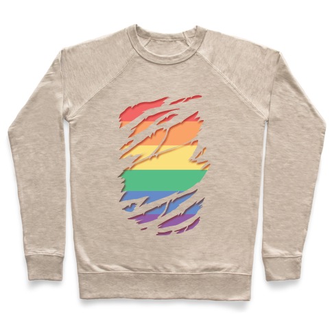 Ripped Shirt: Gay Pride Pullover