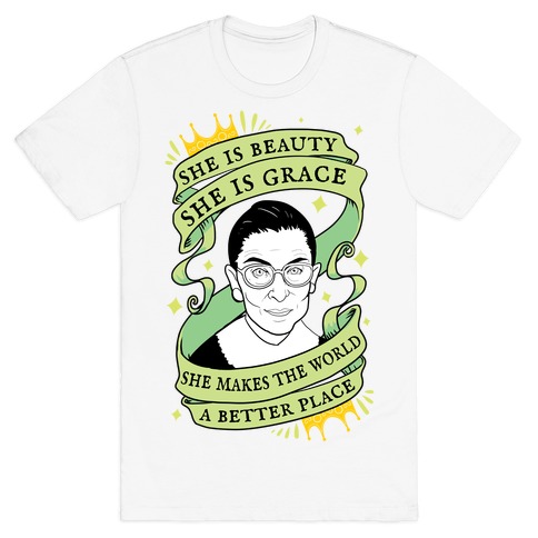 She Is Beauty, She is Grace RBG T-Shirt