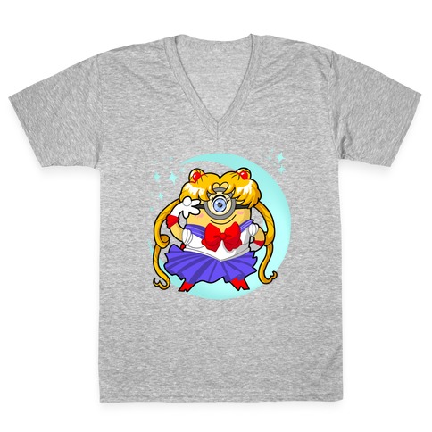 Sailor Moonion Textless V-Neck Tee Shirt