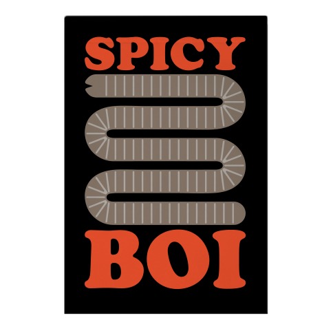 Spicy Boi Worm Parody Garden Flag