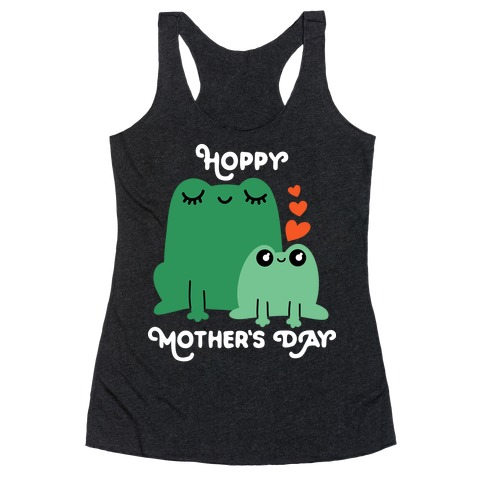 Hoppy Mother's Day Frogs Racerback Tank Top