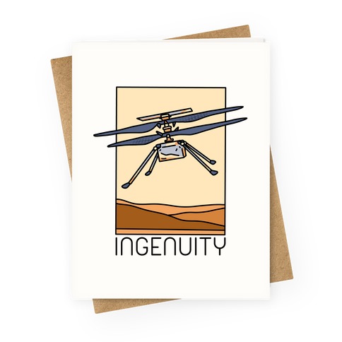 Ingenuity Mars Helicopter Greeting Card