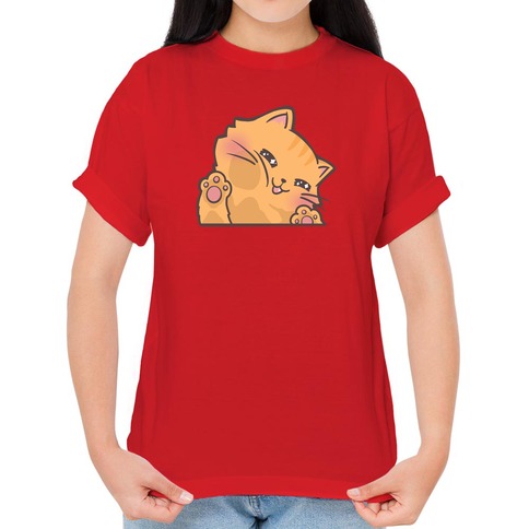 Sleepy Kitty Preppy Loose Oversize T-shirt – The Kawaii Shoppu