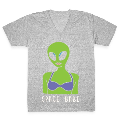 Space Babe V-Neck Tee Shirt