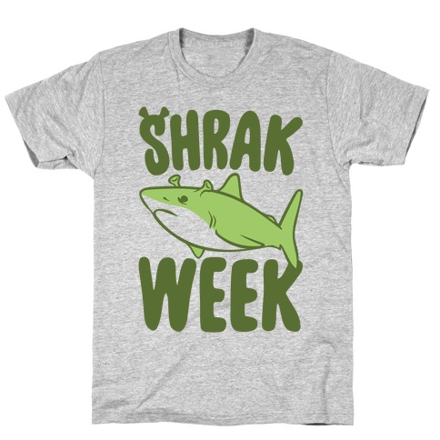 Shrak Week Shrek Shark Week Parody T-Shirt