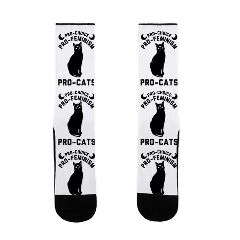 Pro-Choice Pro-Feminism Pro-Cats Sock