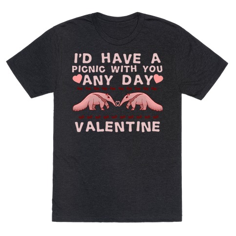 I'd Have A Picnic With You Any Day Valentine T-Shirt