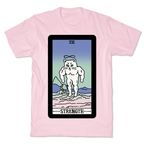 Strength Cat Meme Tarot Card T-Shirt