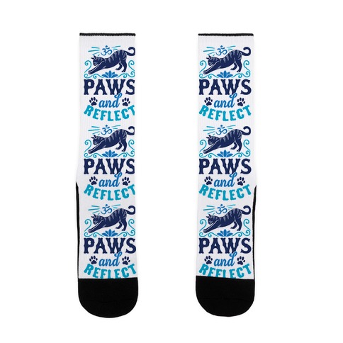Paws And Reflect (Cat) Sock