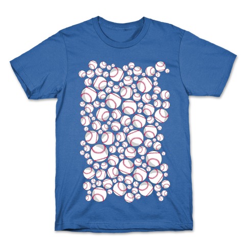 Baseballs Pattern T-Shirt