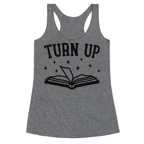 Turn Up Book Racerback Tank Top