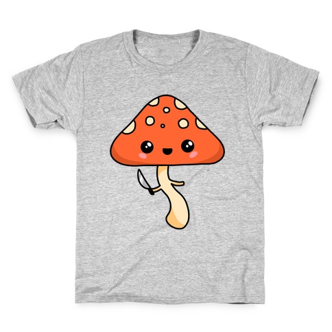 Mushroom With Knife Kids T-Shirt
