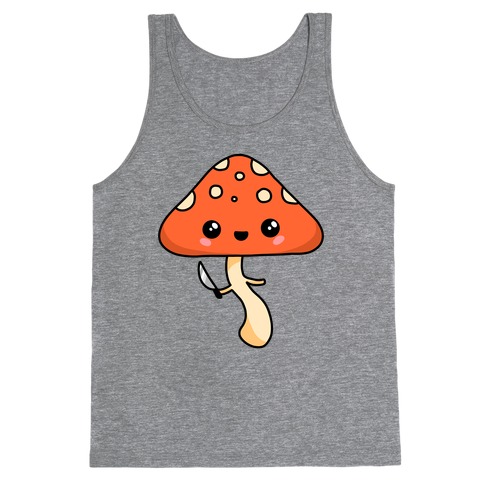 Mushroom With Knife Tank Top