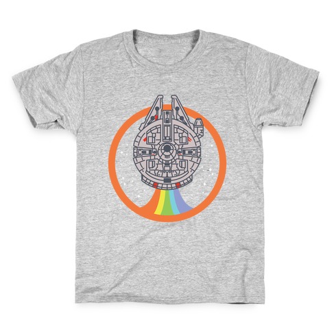 Retro Rainbow Falcon Kids T-Shirt