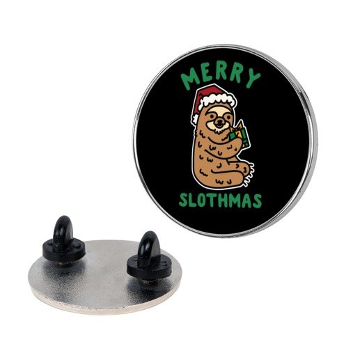 Merry Slothmas Pin