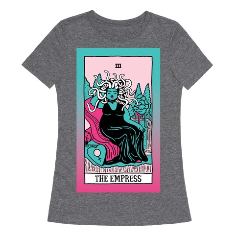 Creepy Cute Tarots: The Empress Medusa Womens T-Shirt