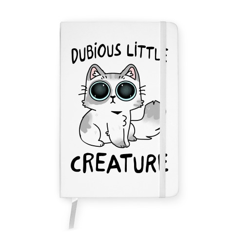 Dubious Little Creature Cat Notebook