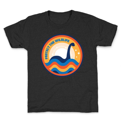 Protect The Wildlife - Nessie, Loch Ness Monster Kids T-Shirt