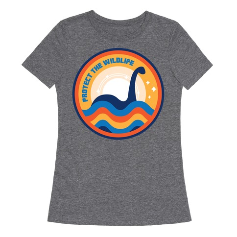 Protect The Wildlife - Nessie, Loch Ness Monster Womens T-Shirt