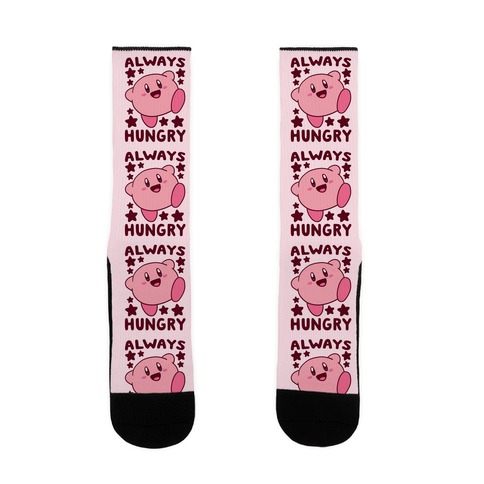 https://images.lookhuman.com/render/standard/xbnAWx2QnQPTEyXPvwX5OmBRrVOHecFw/sock-whi-one_size-t-always-hungry-kirby.jpg