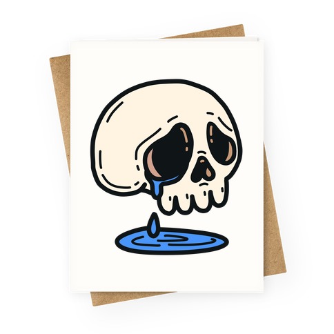 Sensitive Skull Greeting Card