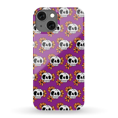 Skull Blossom Pattern Phone Case
