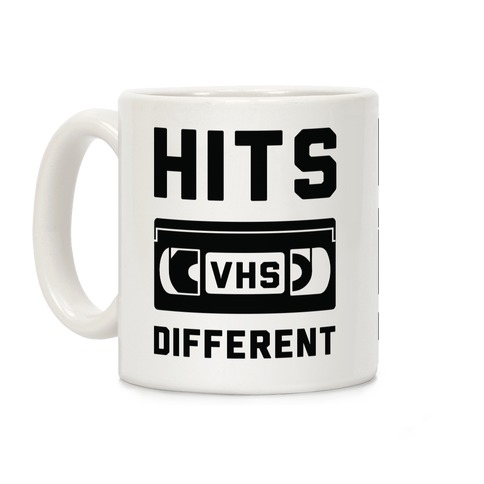 Hits Different VHS Coffee Mug
