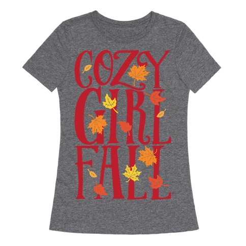 Cozy Girl Fall Womens T-Shirt