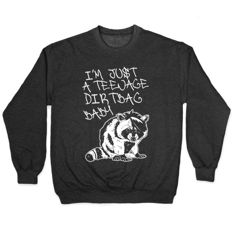 I'm Just a Teenage Dirtbag Baby Emo Raccoon Pullover