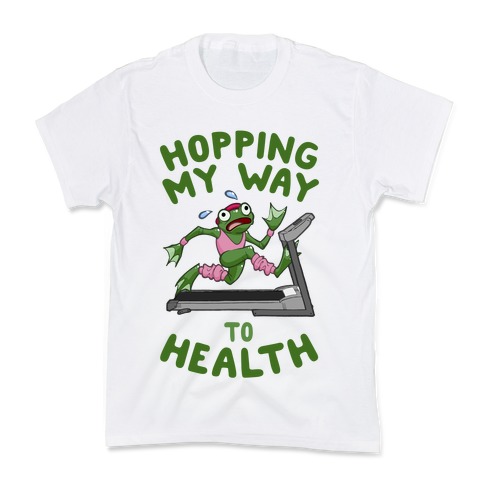 Hopping My Way To Health Kids T-Shirt
