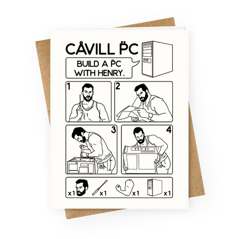 Cavill PC Parody Greeting Card