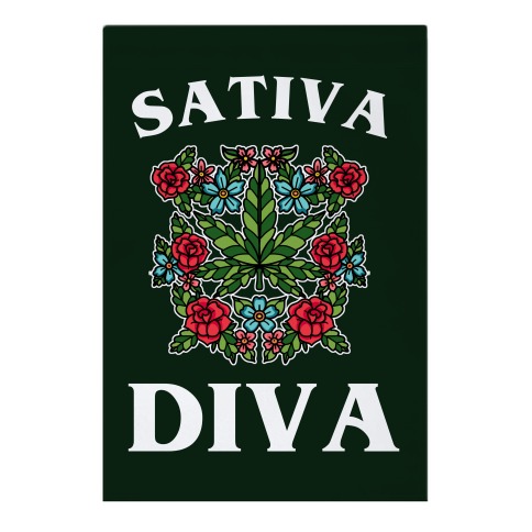 Sativa Diva  Garden Flag