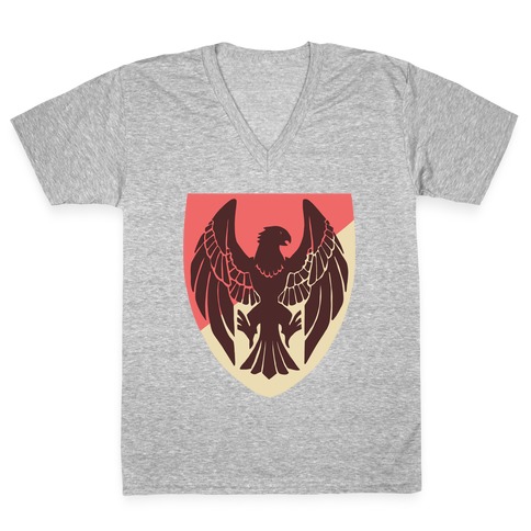 Black Eagles Crest - Fire Emblem V-Neck Tee Shirt