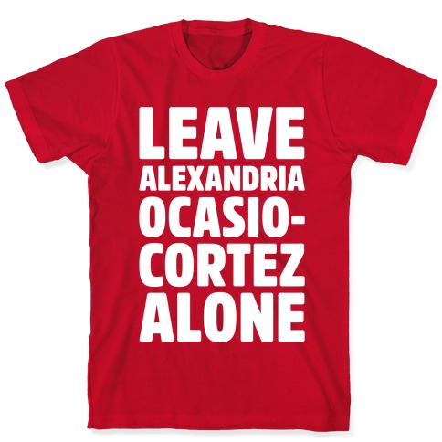 Leave Alexandria Alone White Print T-Shirts LookHUMAN