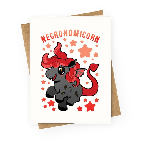Necronomicorn Greeting Card