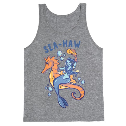 Sea-Haw Cowgirl Mermaid Tank Top