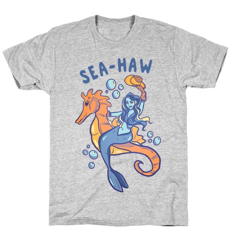Sea-Haw Cowgirl Mermaid T-Shirt