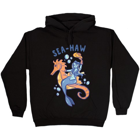 Sea-Haw Cowgirl Mermaid Hooded Sweatshirt
