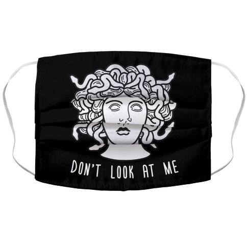 Don't Look At Me Medusa Accordion Face Mask