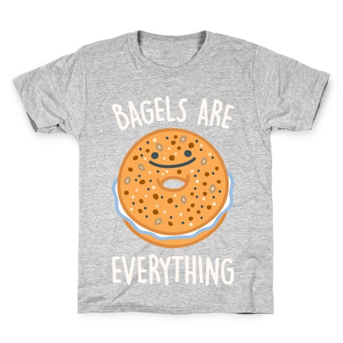 Bagels Are Everything White Print Kids T-Shirt