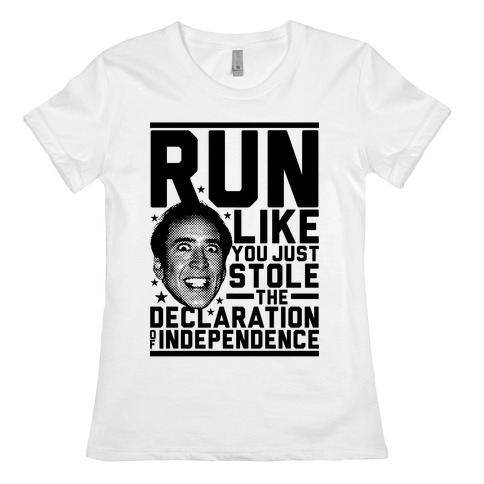 Run Like Nick Cage Womens T-Shirt