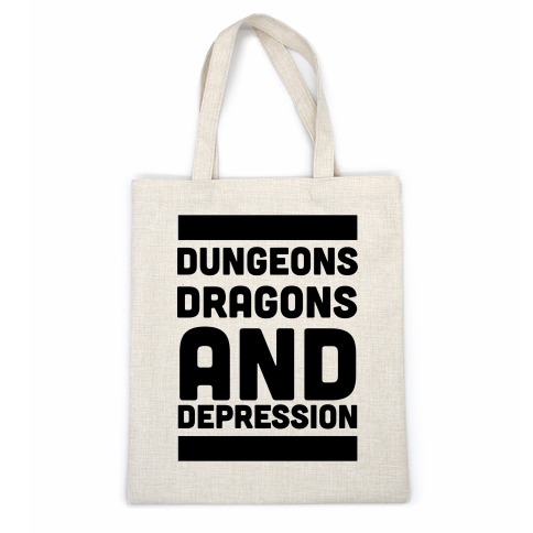 Dungeons, Dragons and Depression  Casual Tote