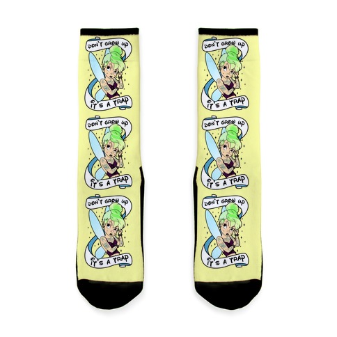 Punk Tinkerbell (Don't Grow Up It's A Trap) Sock